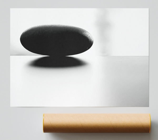 The Balance Of A Black Stone Giclee Print