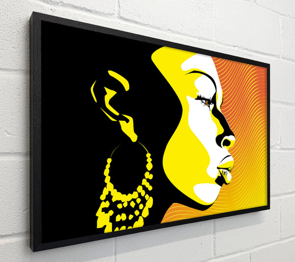 African Female Bathed In Golden Light