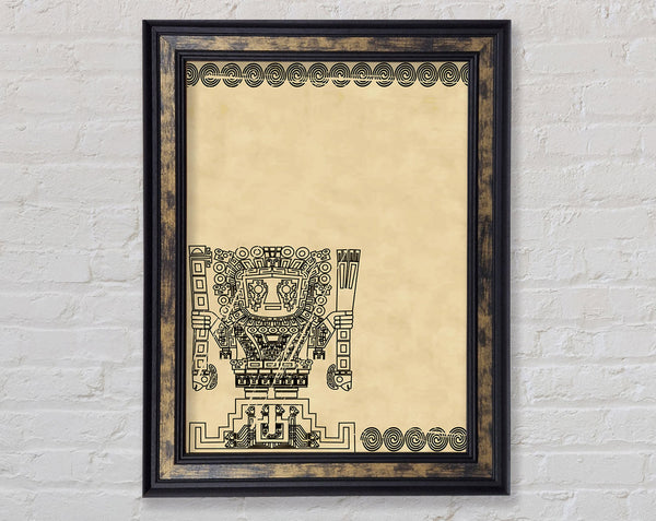 Mayan Tribal Art Framed Print