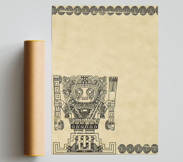 Mayan Tribal Art Poster