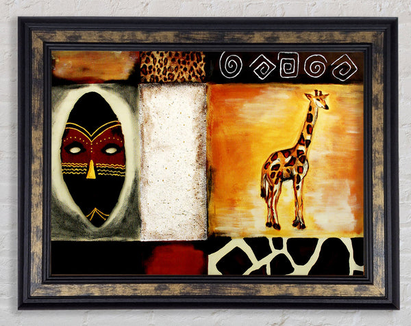 African Tribal Art Framed Print