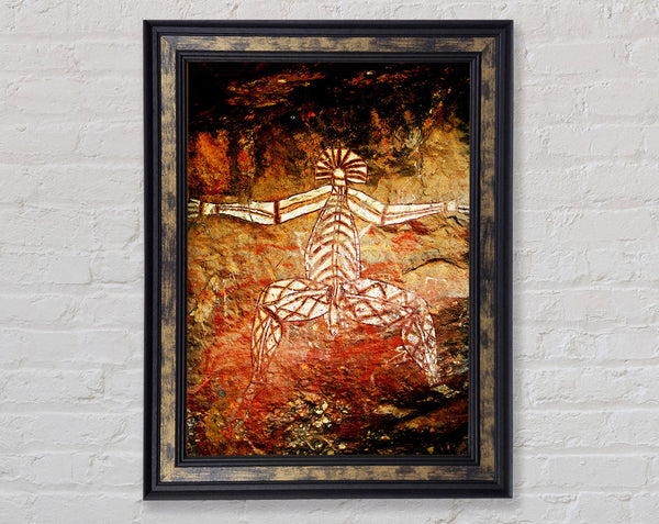 Ancient Cave Art Framed Print