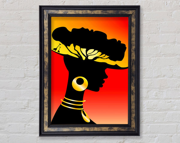 African Female Home Lands Framed Print