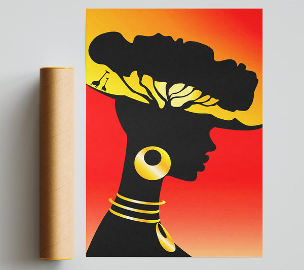 African Female Home Lands Giclee Print