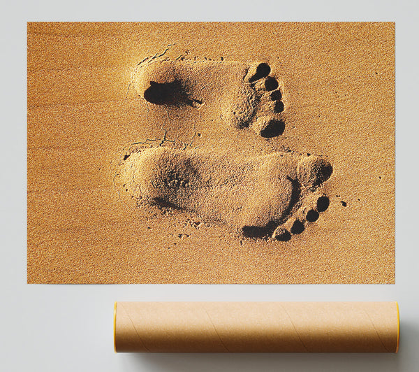 Footprints In The Sands Of Time Print