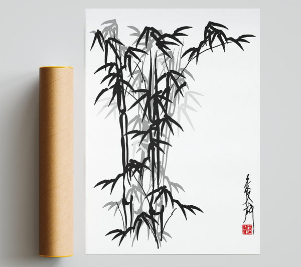Bamboo Scripture Giclee Print