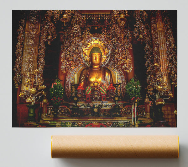 Golden Buddha Chion Japan Print