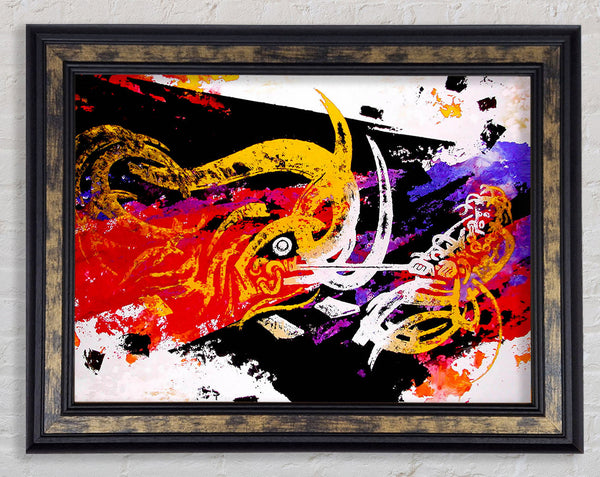 Tibetan Art Dragon Slayer Framed Print