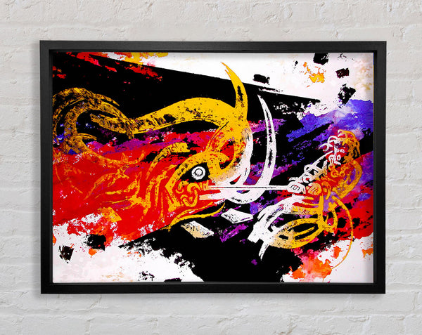 Tibetan Art Dragon Slayer Framed Print