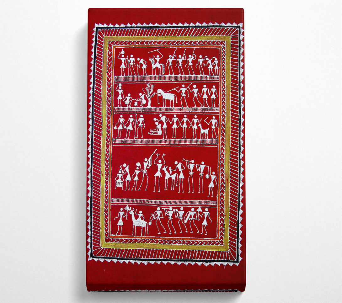  A Canvas Print of Aboriginal Saura Canvas Print