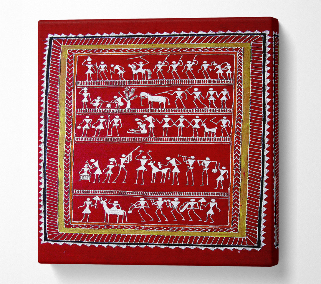  A Canvas Print of Aboriginal Saura Canvas Print