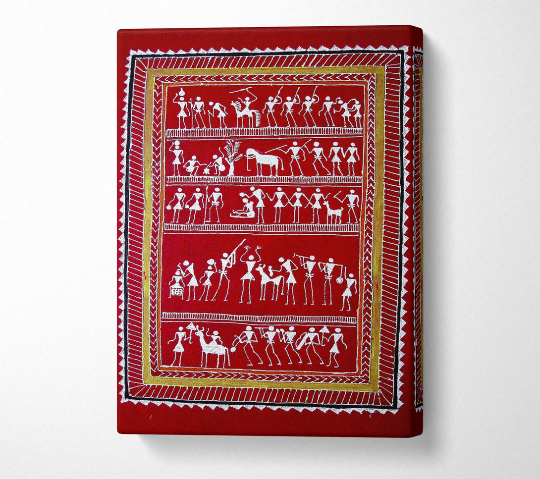  A Canvas Print of Aboriginal Saura Canvas Print