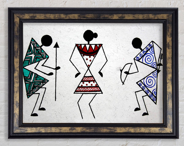 Warli-Albergo Dreams Framed Print