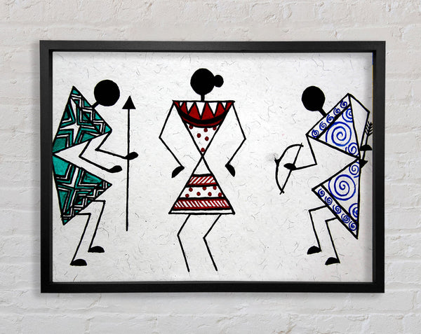 Warli-Albergo Dreams Framed Print