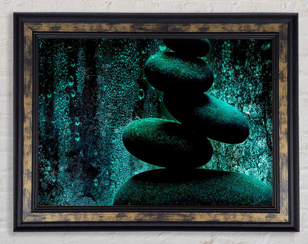 Dark Rocks Framed Print