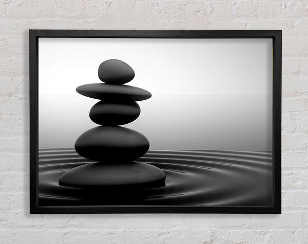 Zen Stones Framed Print
