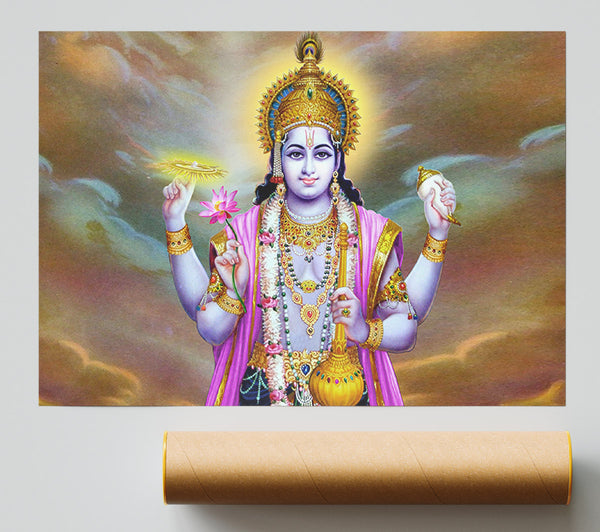 Hindu Vishnu Print