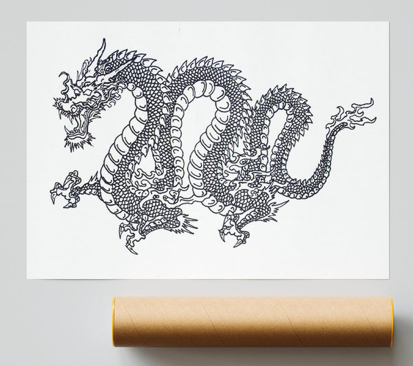 Chinese Dragon Poster