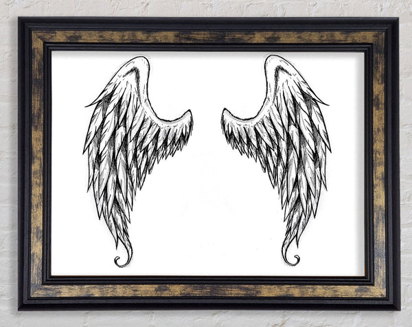Demon Wings Framed Print