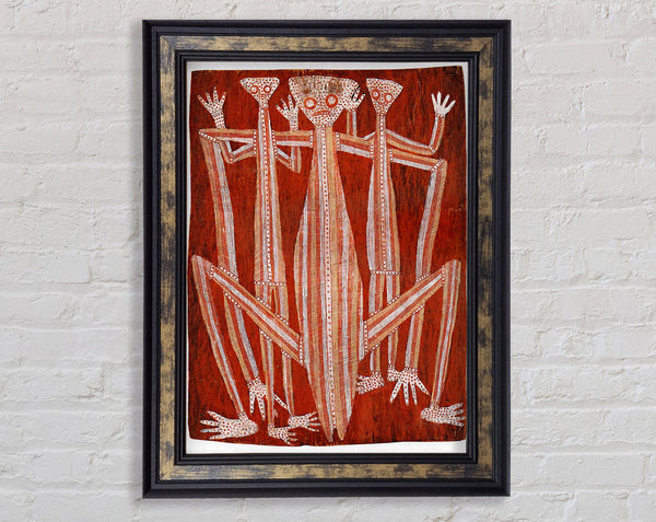 Aboriginal Kubarkku Framed Print