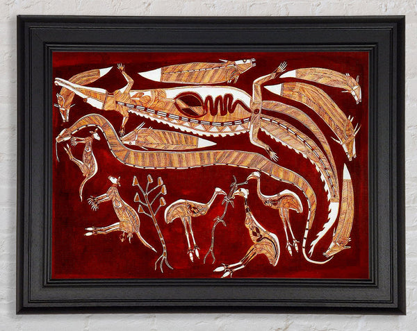 Aboriginal Nadjamerrek Lofty Framed Print