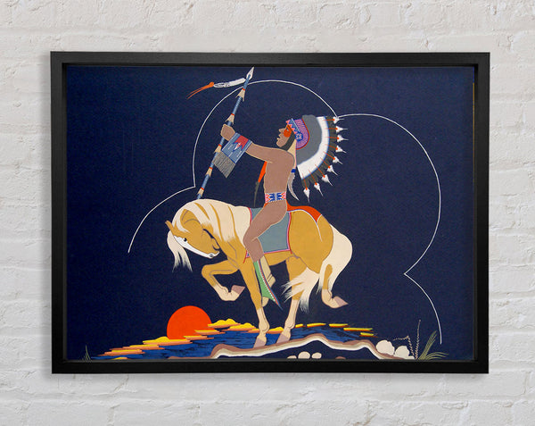 Red Indian Framed Print
