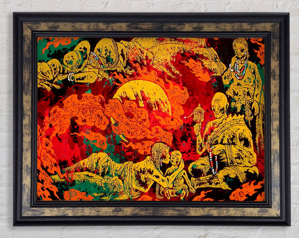 Tears Of Fire Framed Print