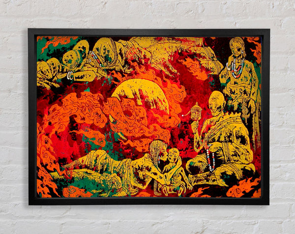 Tears Of Fire Framed Print