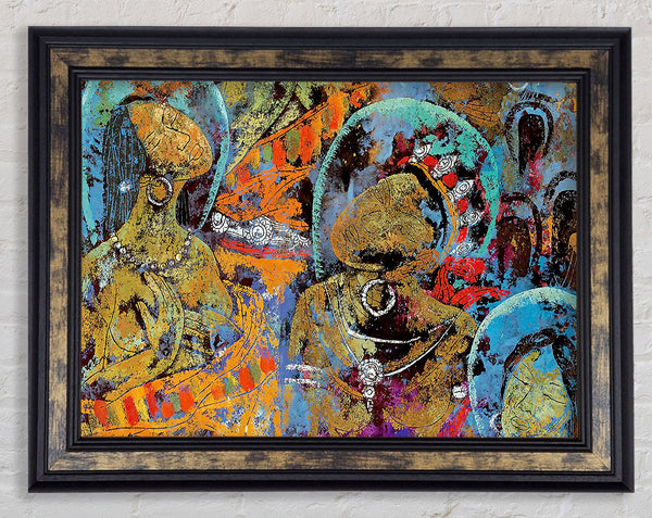 Tibetan Tribal Framed Print