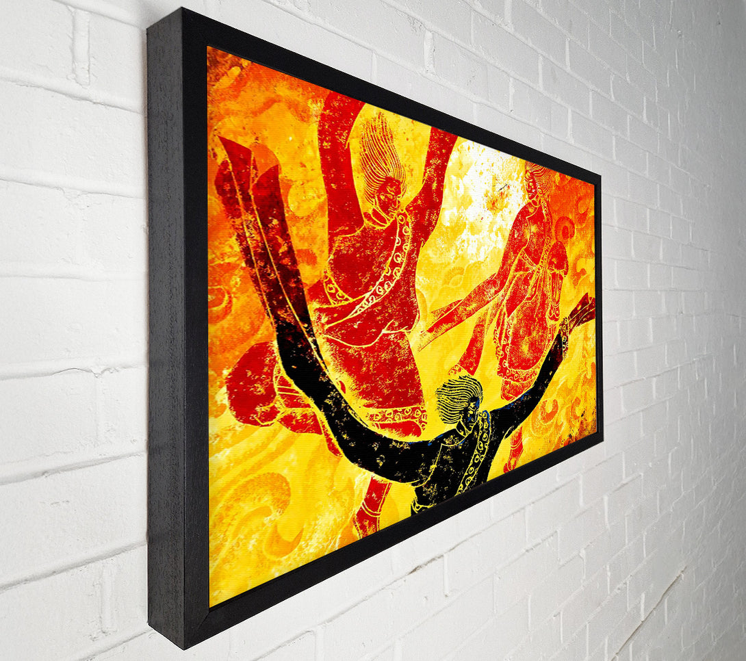  A Canvas Print of Tibetan Art Fire Of The Gods Canvas Wall Art