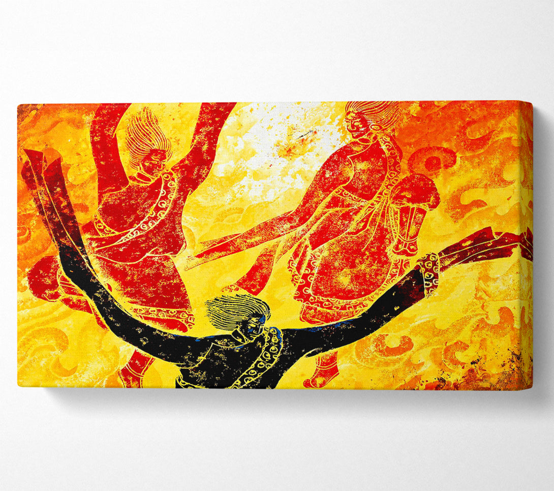  A Canvas Print of Tibetan Art Fire Of The Gods Canvas Wall Art