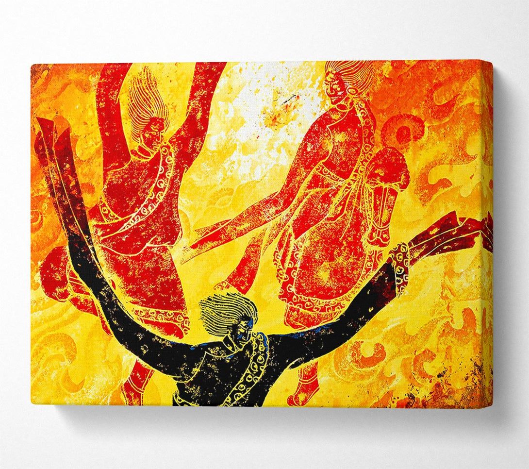  A Canvas Print of Tibetan Art Fire Of The Gods Canvas Wall Art