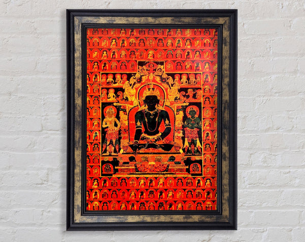 TibetanThe Dhyani Buddha Akshobhya Tibetan Framed Print