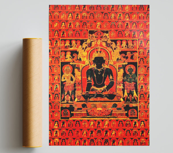 Tibetanthe Dhyani Buddha Akshobhya Tibetan Print
