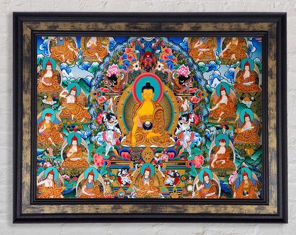 Tibetan Gods Framed Print
