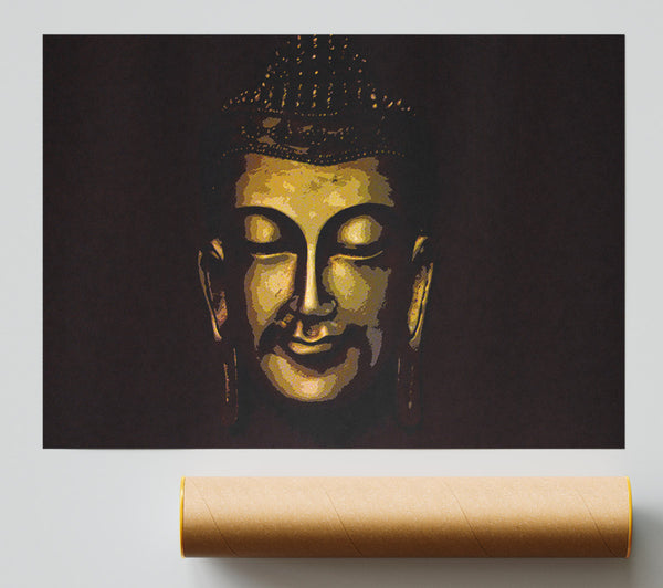 Gently Smiling Buddha Giclee Print