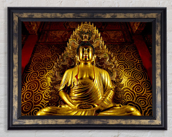 Thai Golden Buddha Framed Print