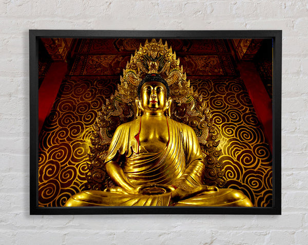 Thai Golden Buddha Framed Print