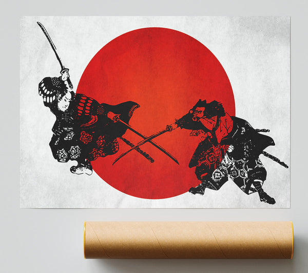 Japanese Warriors Print