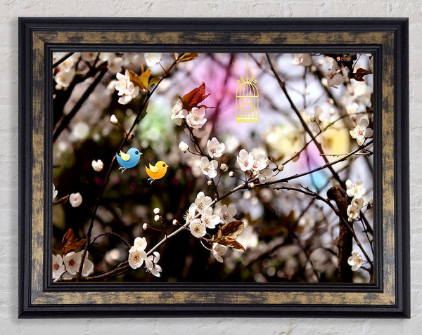 Welcome Spring Framed Print