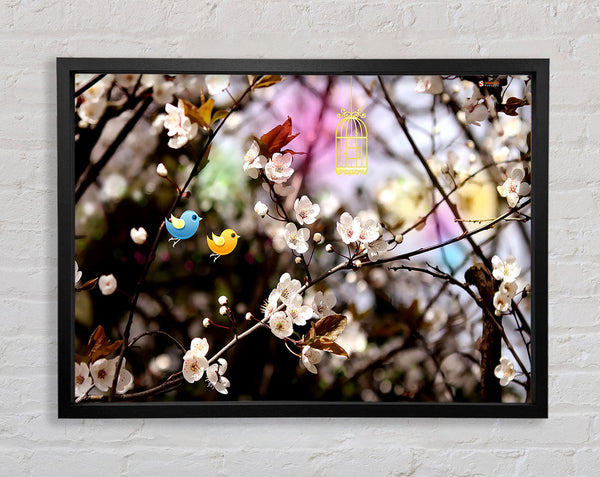 Welcome Spring Framed Print