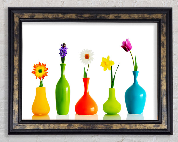 Flower Vases Framed Print