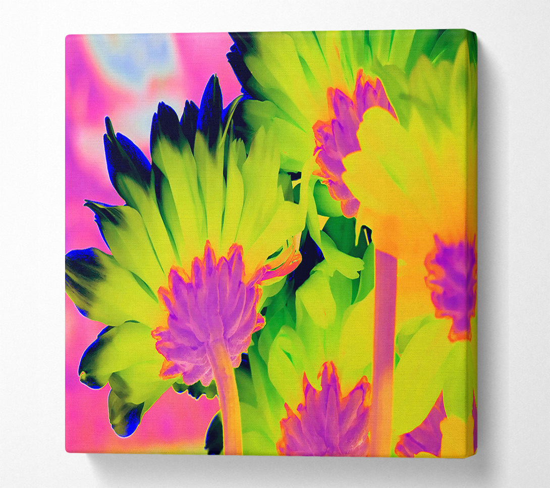  A Canvas Print of Psychedelic Petals Canvas Wall Art