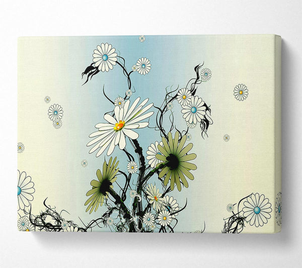 Daisy Chain Skies Canvas Wall Art