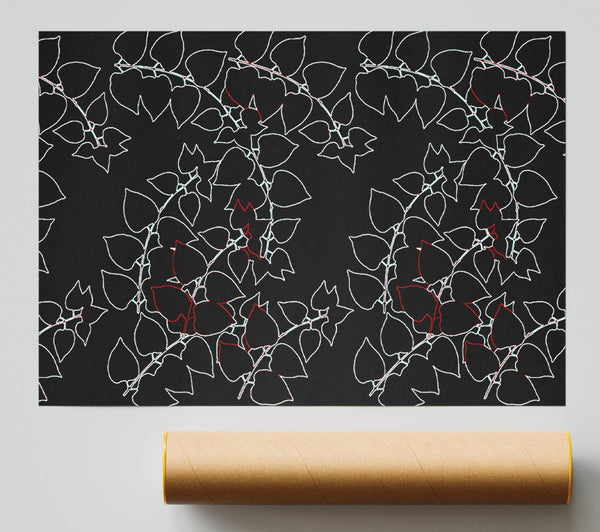 Abstarct Neon Floral Giclee Print