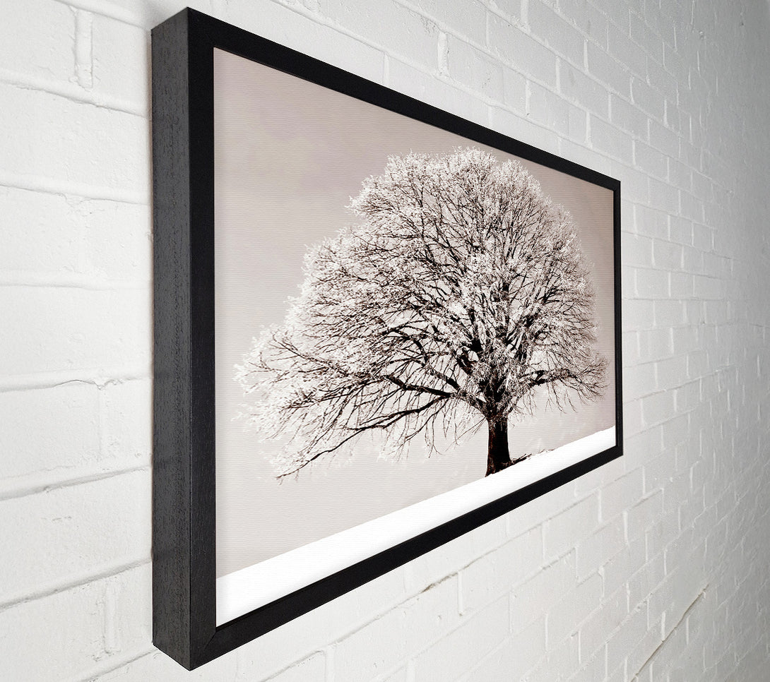  A Canvas Print of Lonely Winter Tree Canvas Wall Art
