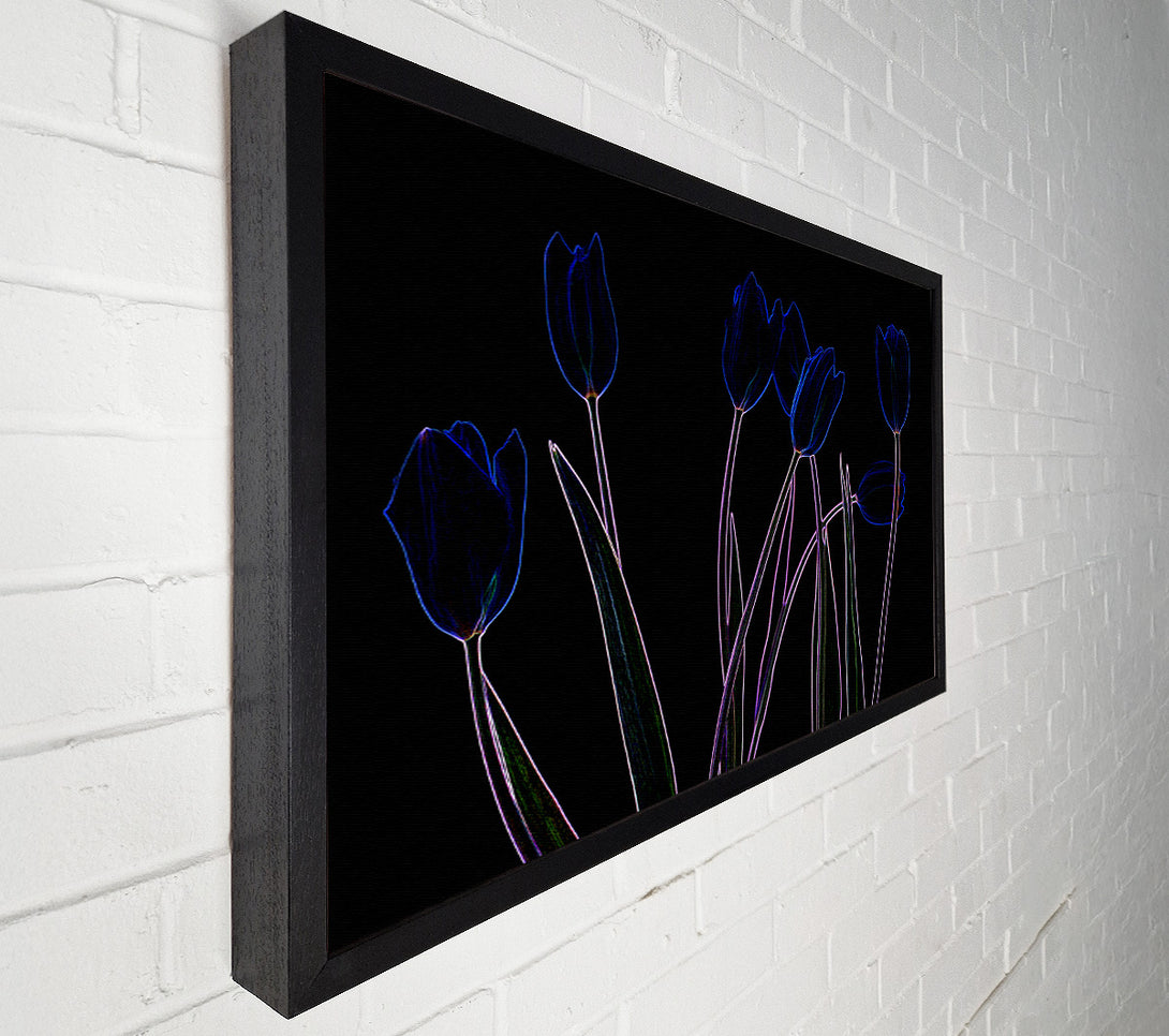  A Canvas Print of Abstarct Neon Floral 23 Canvas Art