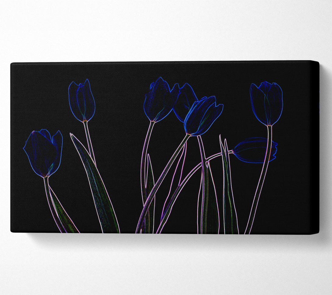  A Canvas Print of Abstarct Neon Floral 23 Canvas Art