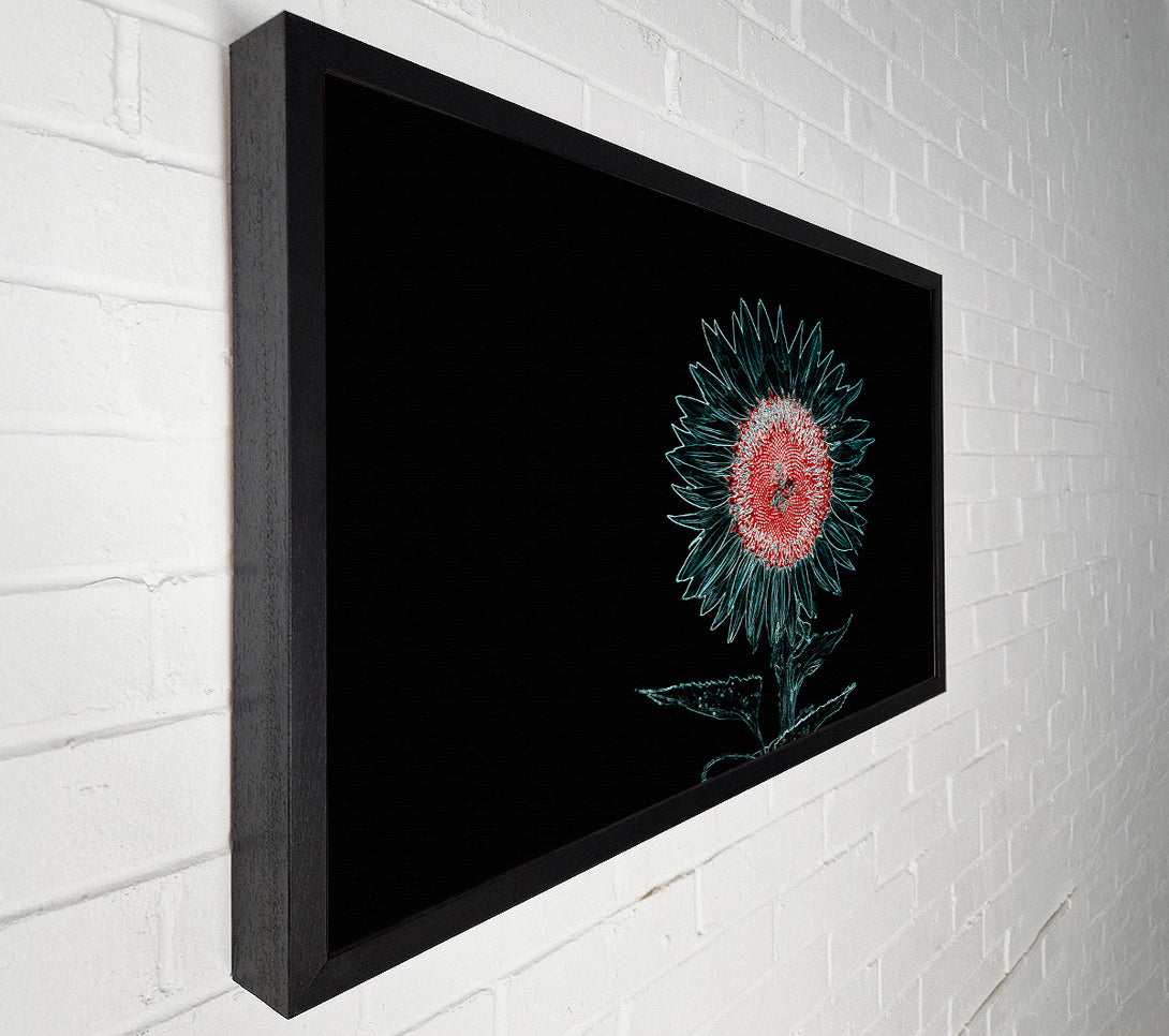  A Canvas Print of Abstarct Neon Floral 20 Canvas Print