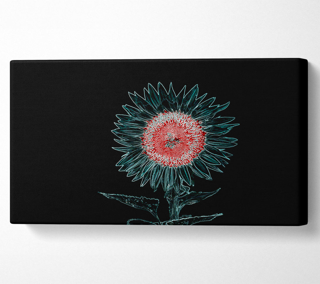  A Canvas Print of Abstarct Neon Floral 20 Canvas Print